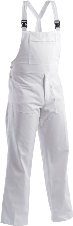 Pantalone con pettorina bianco